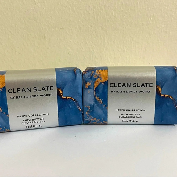 Bath & Body Works Other - Bath & Body Works Mens Shea Butter Cleansing Bar Body Soap Clean Slate- set of 2